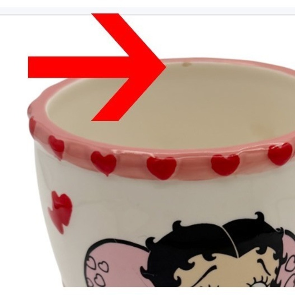 Betty Boop Pudgy Heart Mug Westland 2011 Valentine Coffee Cup - Picture 11 of 14